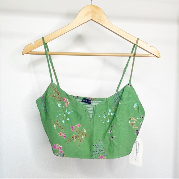 Blue Life Tops - 🔥3 for $30 Blue Life Floral Crop Ava Too